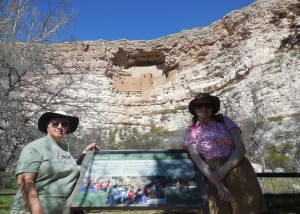 Me on the left and friend J.A. Marlow on the right at Montezuma's Castle National Monument