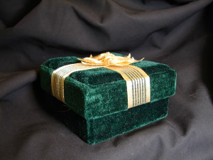 Green Velvet Gift Box 1 by http://fantasystock.deviantart.com/