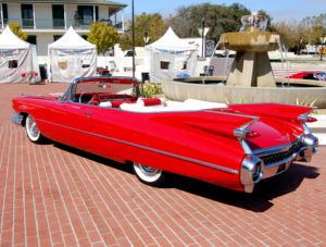 Red Cadillac by Partywave http://www.deviantart.com/art/red-1959-Cadillac-tailfins-138267320 by Partywave titled red 1959 Cadillac tailfins 